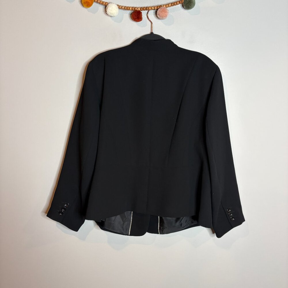 Talbots black one button blazer jacket - image 5